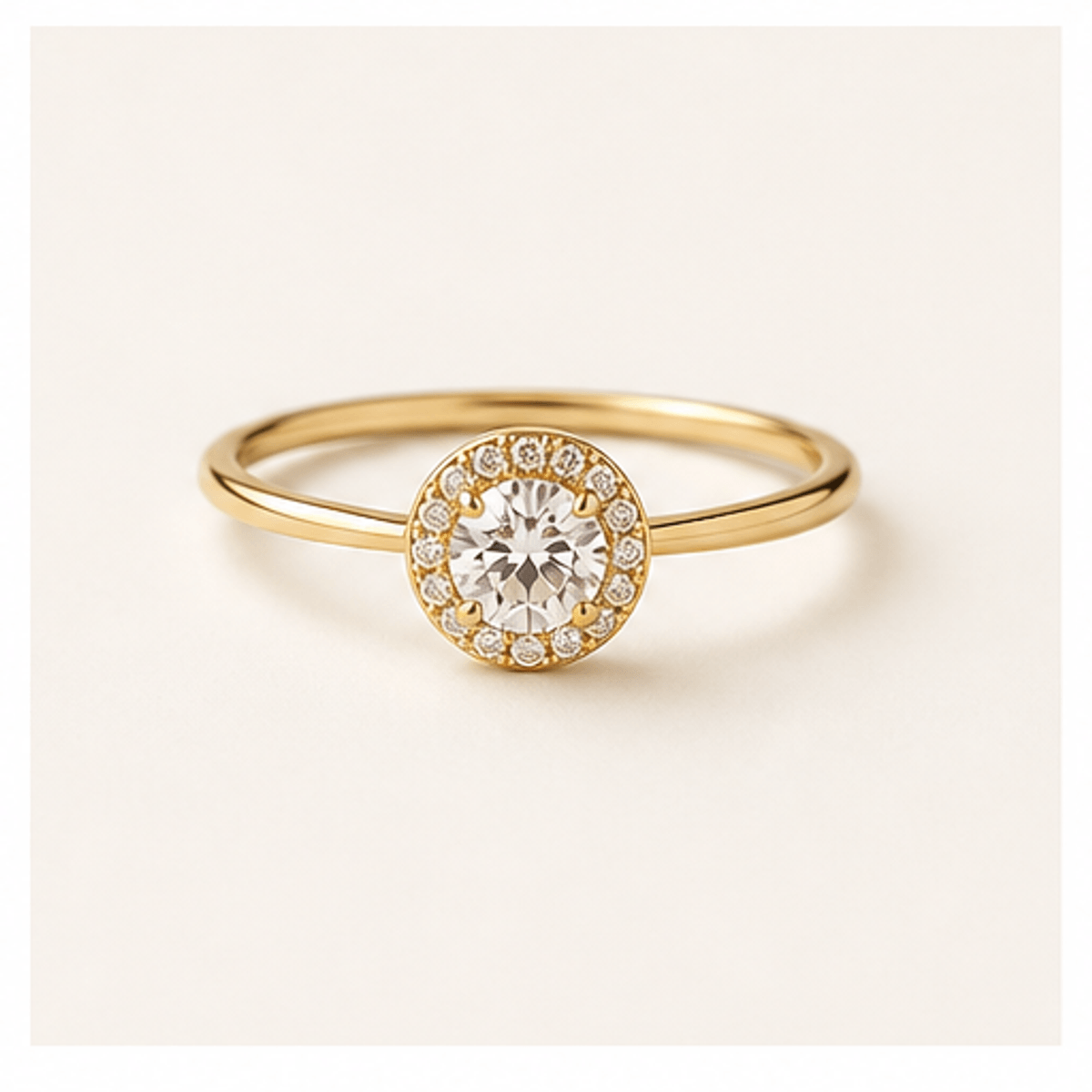 Bague Halo Céleste